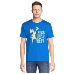 Autism speaks - Small royal blue Men's Dance Autism Awareness Graphic Tee NWT